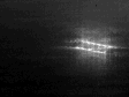 Close-up of Mercury in raw data