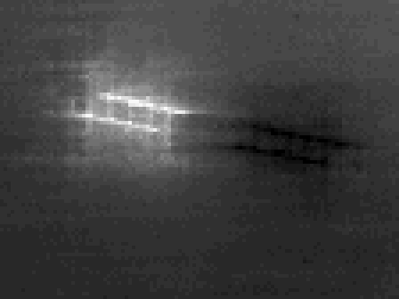 Close-up of Mercury in raw data