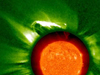 Massive prominence eruption thumbnail