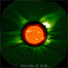 Prominence eruption, October 1, 2010 thumbnail